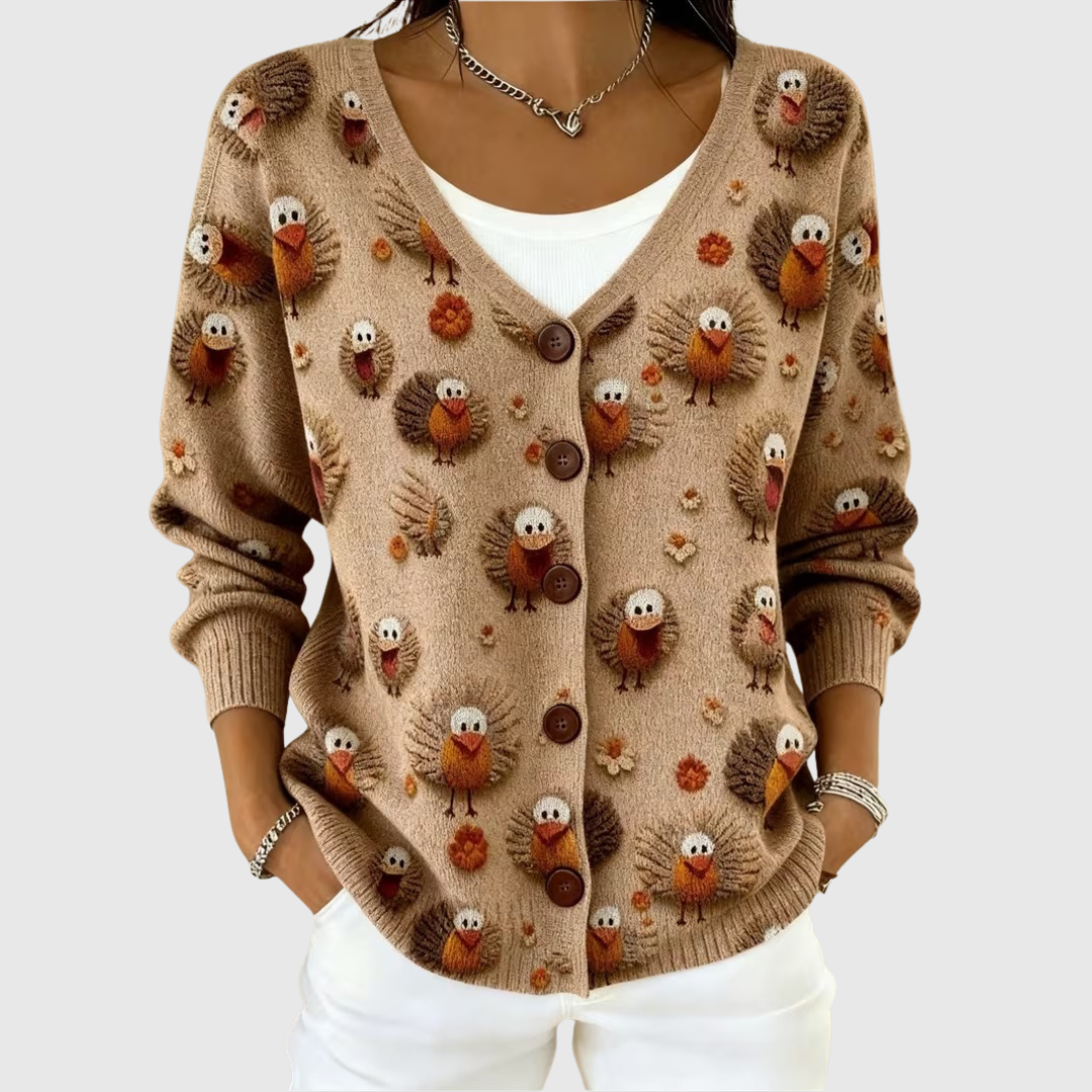 Ramona | Strickjacke mit Knopfdetails