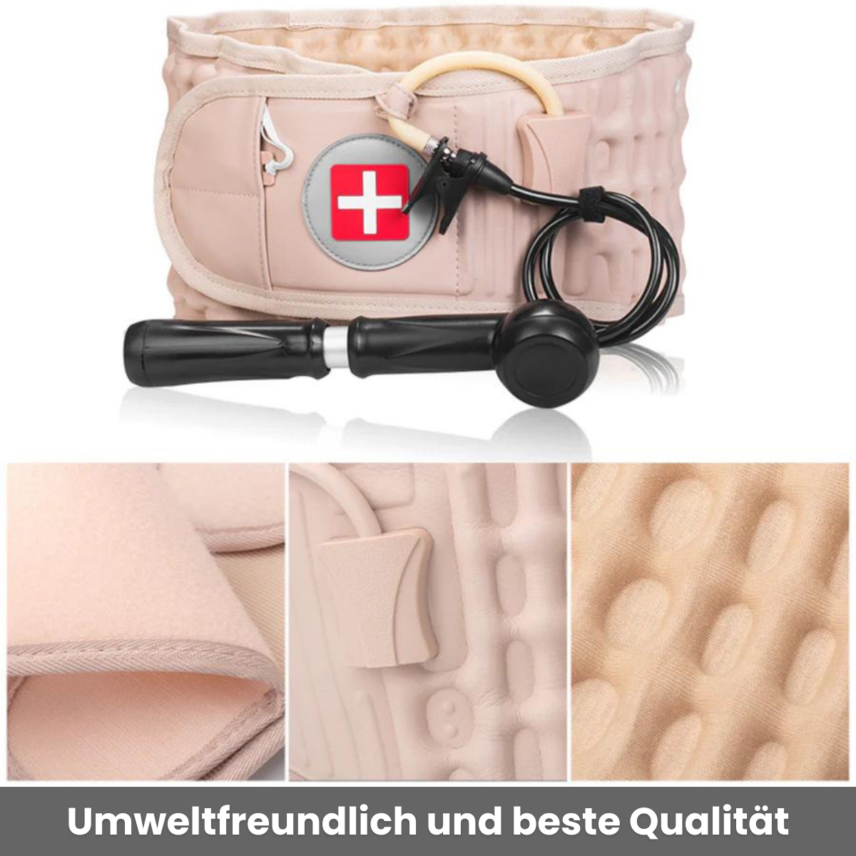 RückenWohl™ | Aufblasbarer Rückenstützgürtel