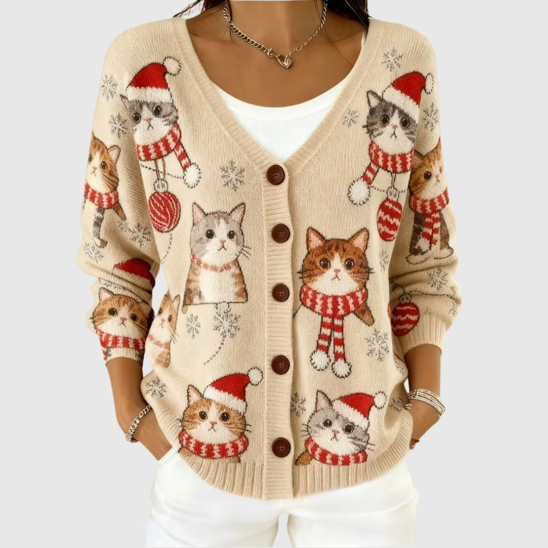 Caterina | Strickjacke mit Knopfdetails
