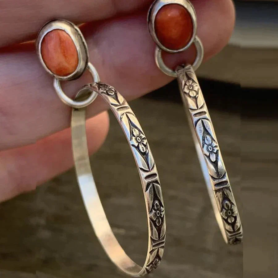 Bohemian Vintage Onyx Earrings