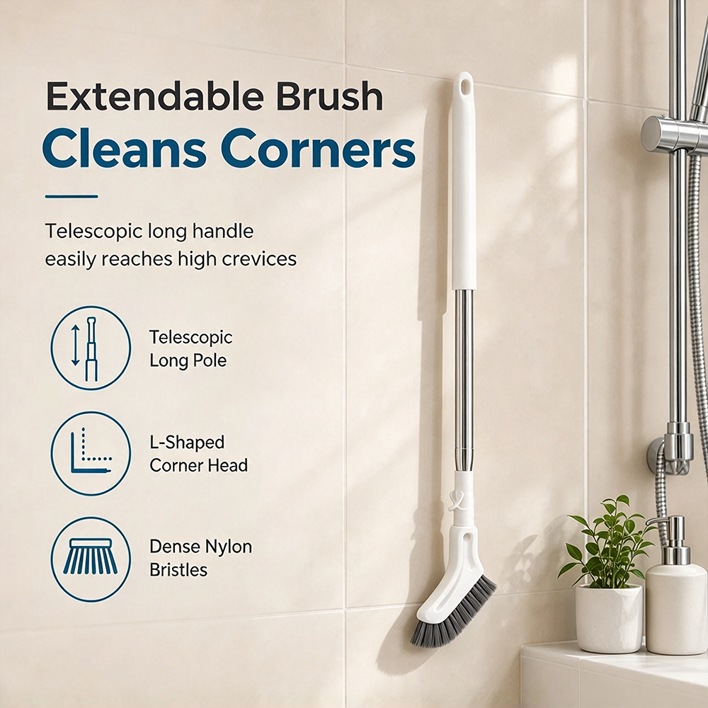 Brosse de nettoyage télescopique multifonction
