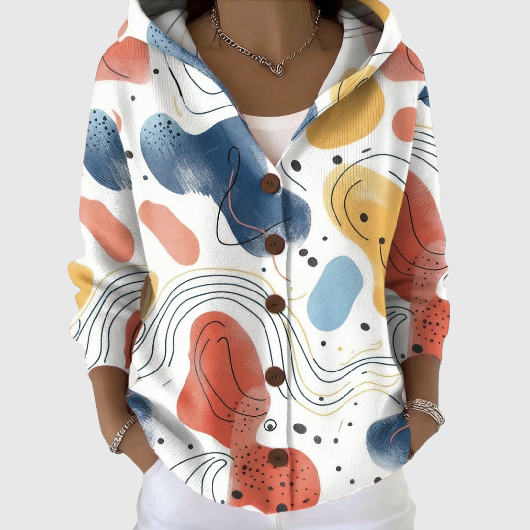 Stella | Kapuzen-Strickjacke