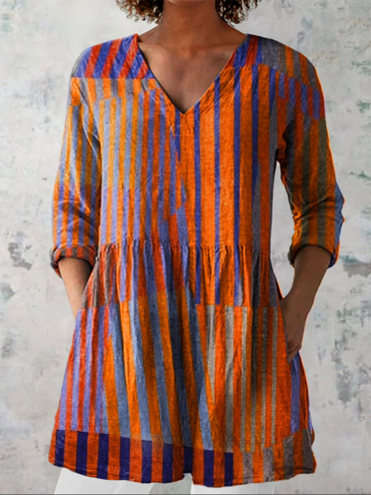Elowen | Lange Bluse mit auffälligem Design