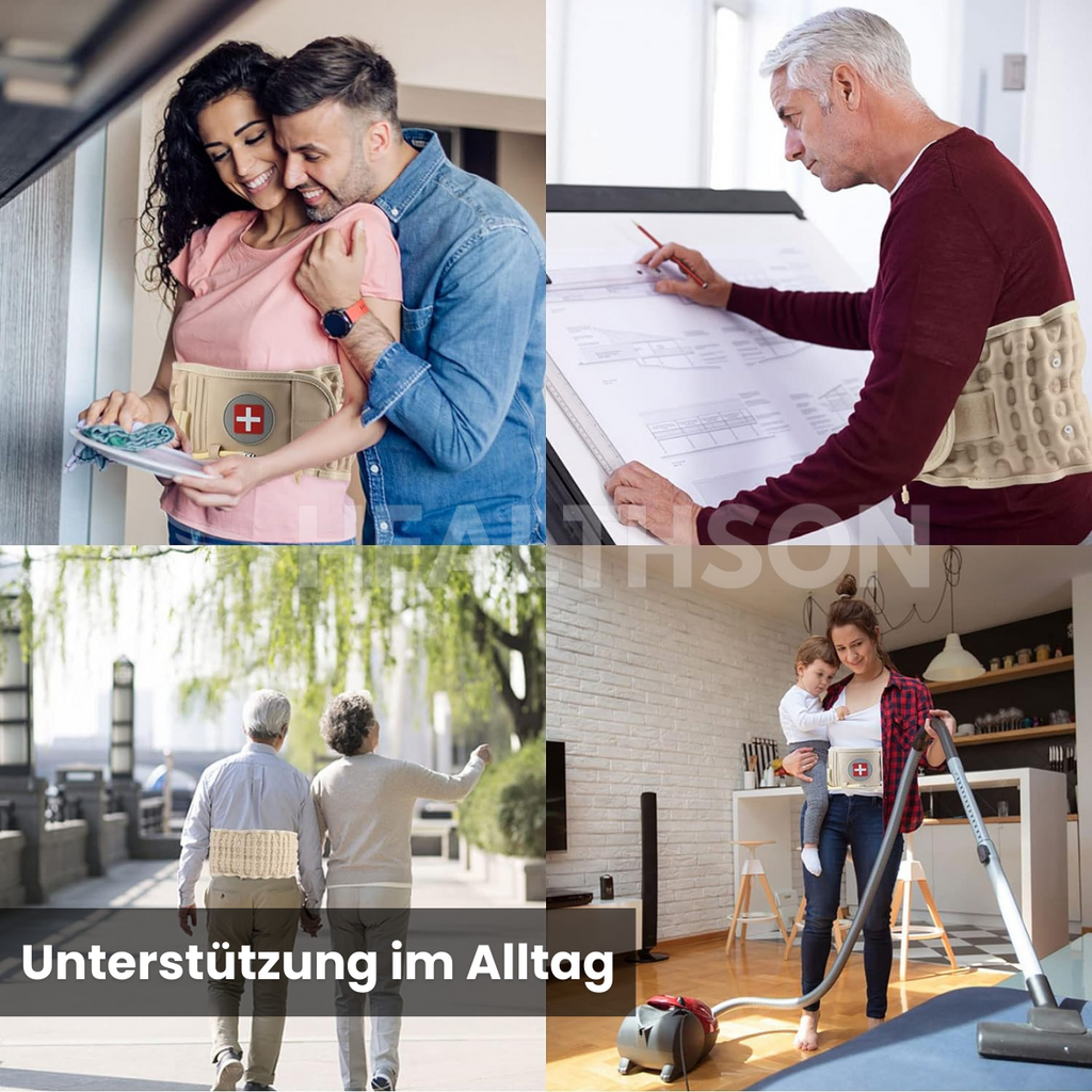 RückenWohl™ | Aufblasbarer Rückenstützgürtel
