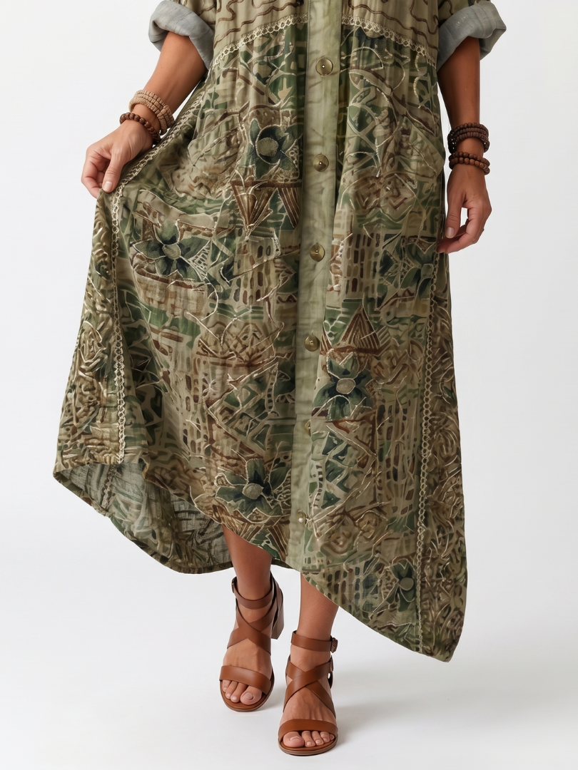 Aleta | Oversized Midi Dress