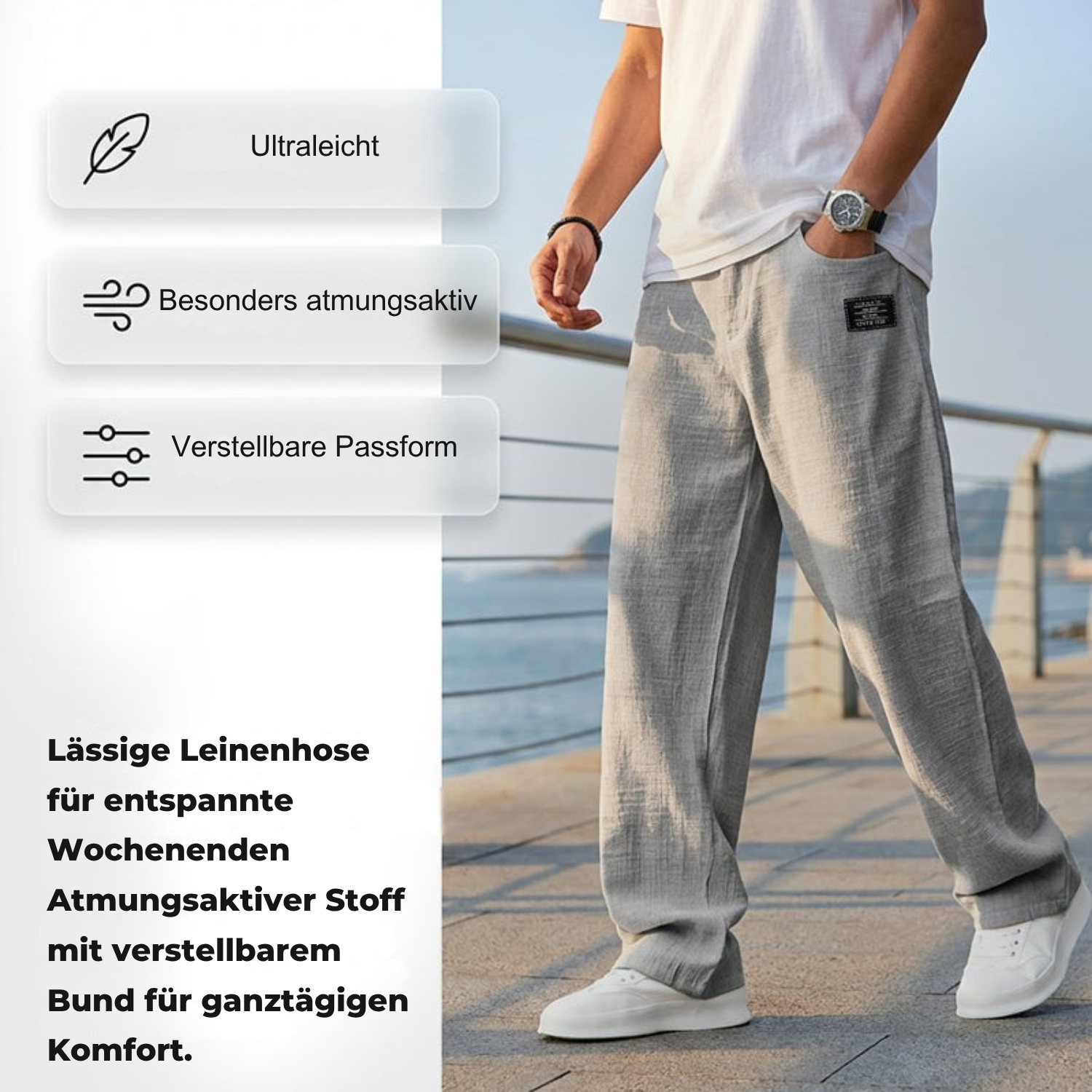 Luca™ | Airy, light men's trousers