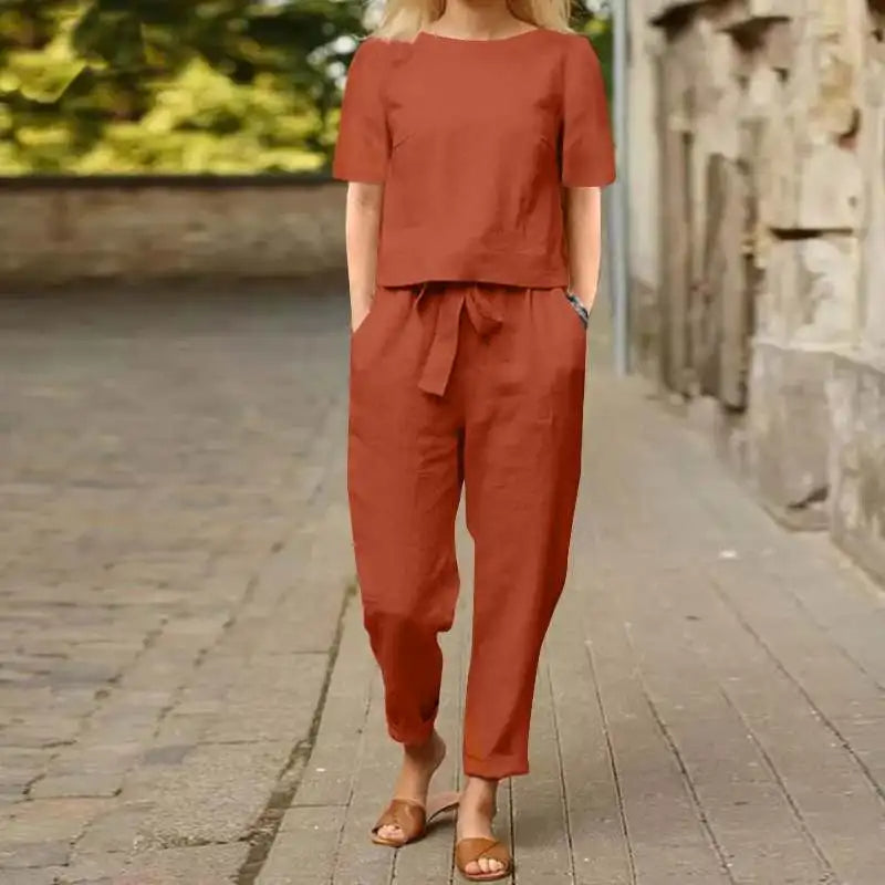 Alessa™ | Stilvolles Blusen- und Hosen-Set