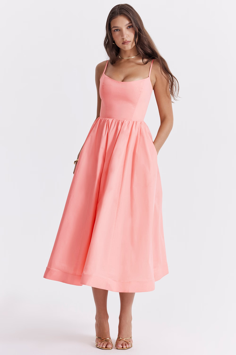 ESTELLE | Elegantes Midi Kleid mit Korsett für den Sommer