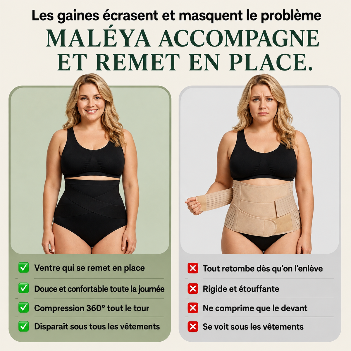 Maléya™ | Culotte Gainante Post-Partum