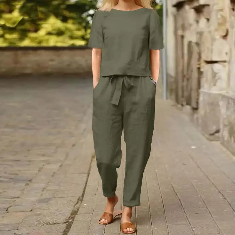 Alessa™ | Stilvolles Blusen- und Hosen-Set