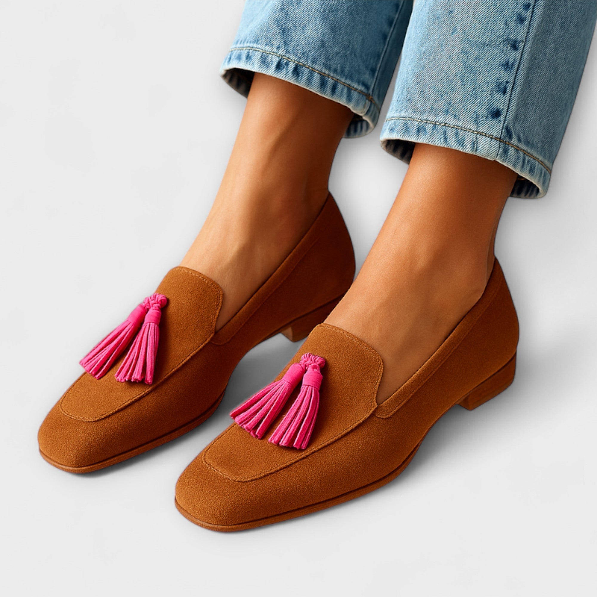 Aurora | Elegant moccasins with low heels