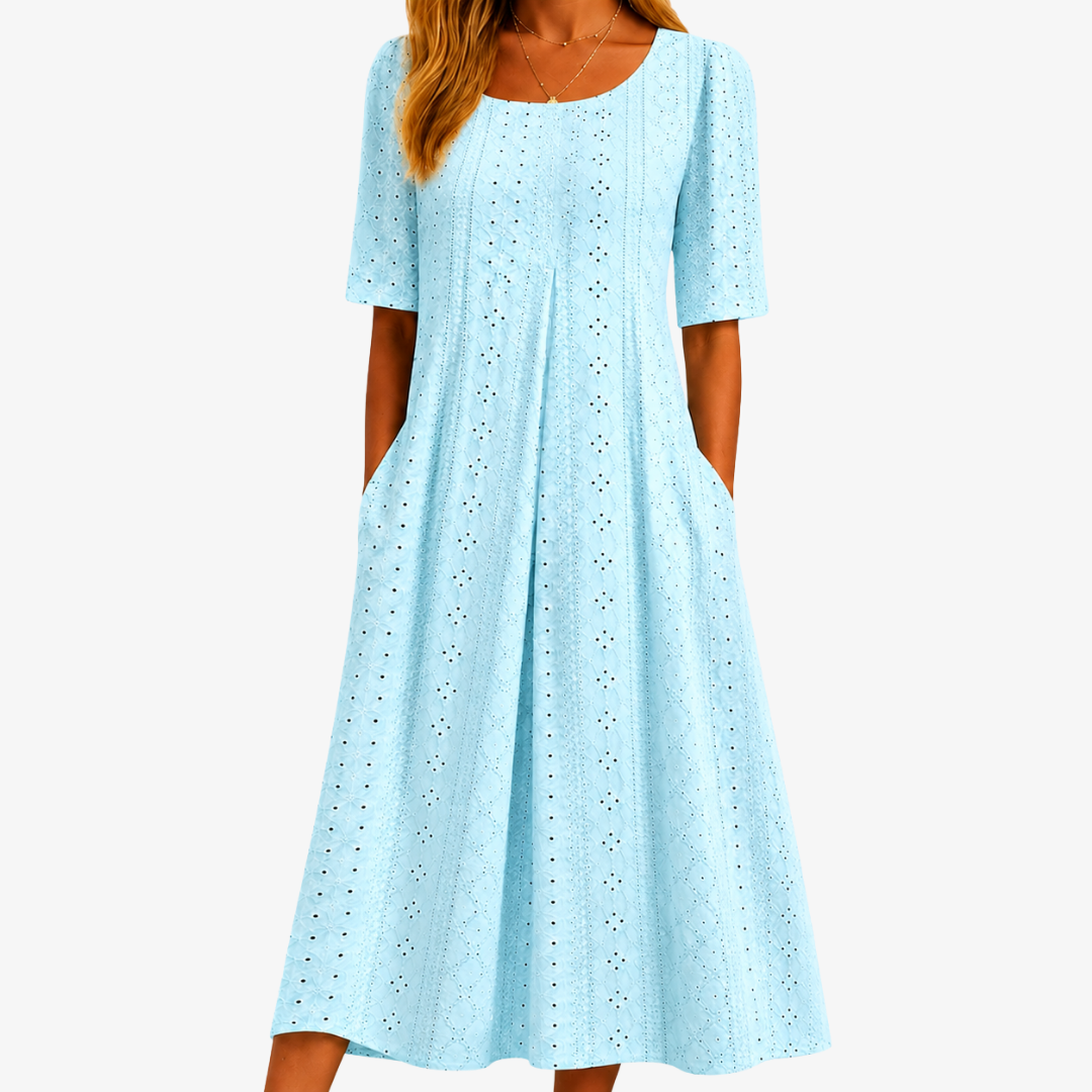 Skylight Grace Midi-Spitzenkleid mit praktischen Taschen