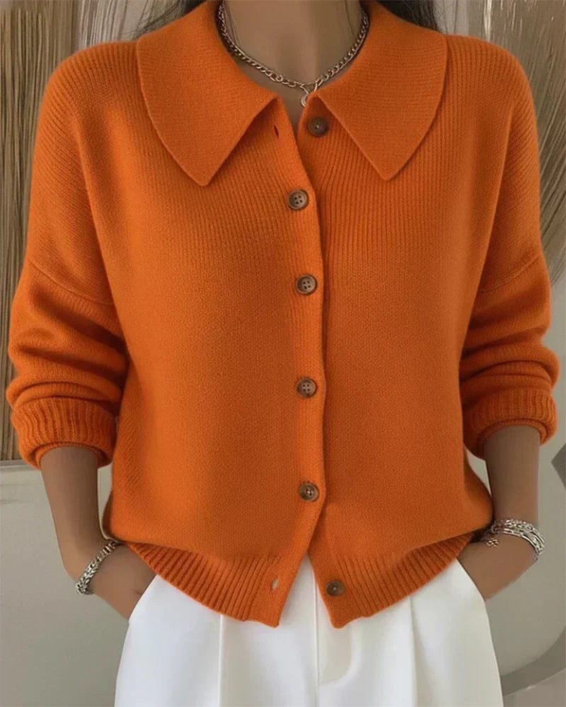 Vega | Pull en Tricot à Col Chemise