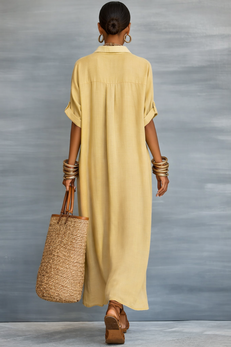 Manelle™ | Maxi-Kleid mit minimalistischer Linie