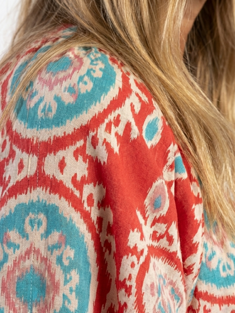 Midi-Kleid mit Kaschmir-Muster Martine