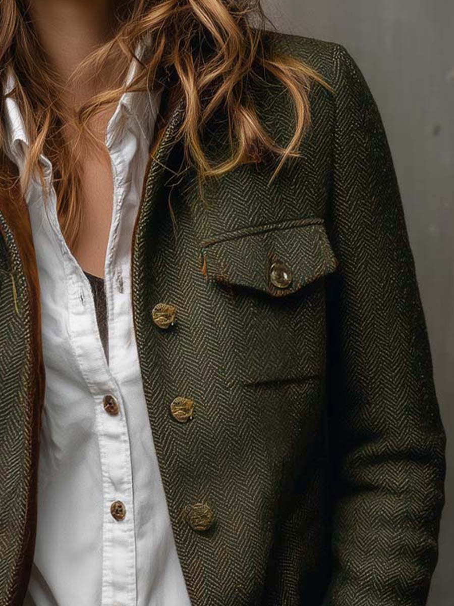 Honorine | Vintage Blazer mit Kontrastdetails
