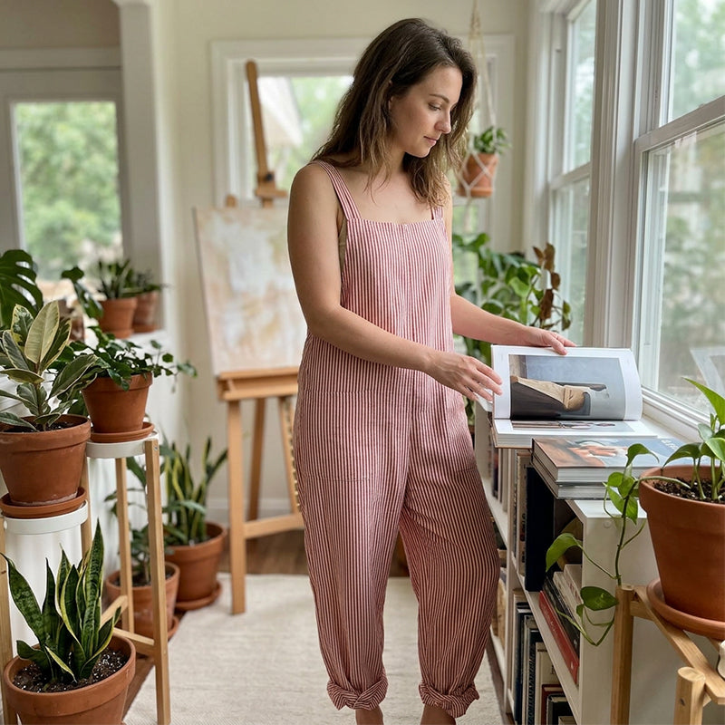 Marena™ | Luftiger Streifen-Jumpsuit