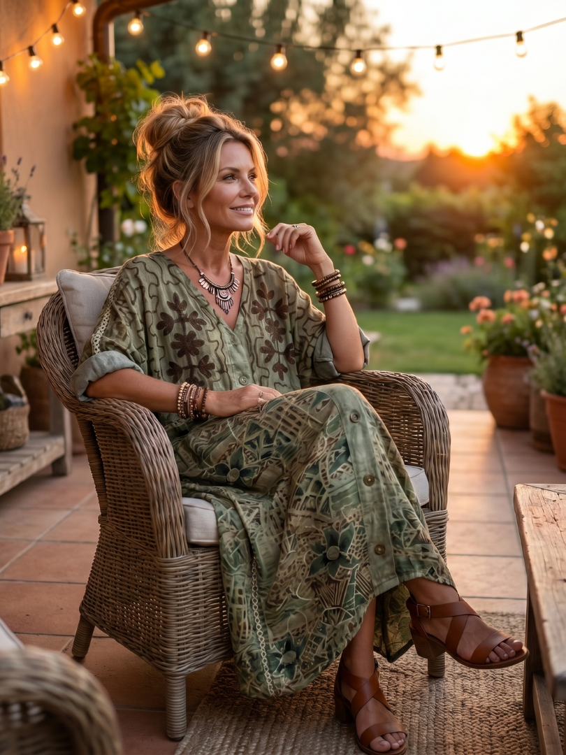 Aleta | Oversized Midi Dress