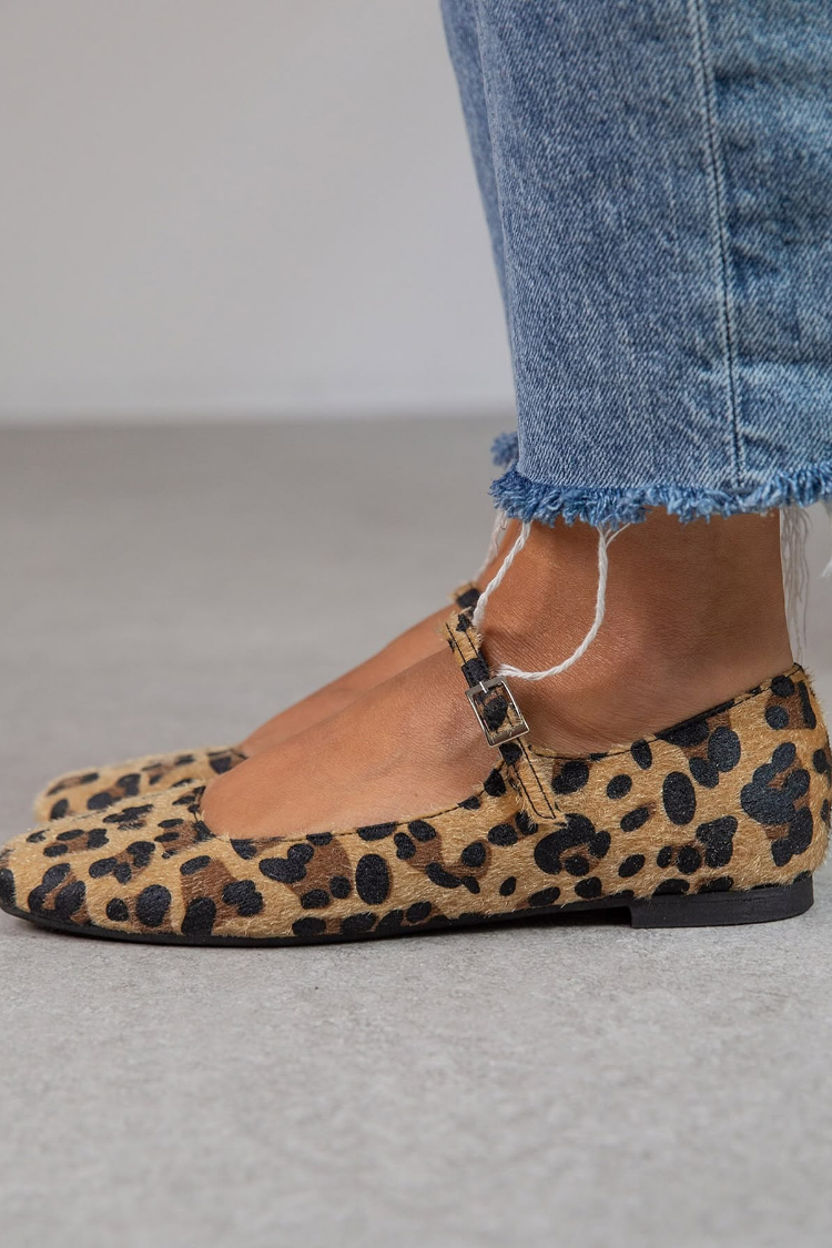Lena | Ballerina flats with buckle and adjustable strap