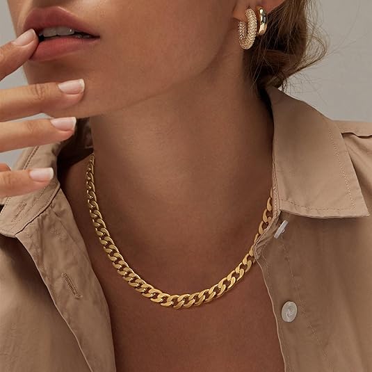 Robuster Collier mit kubanischen Gliedern
