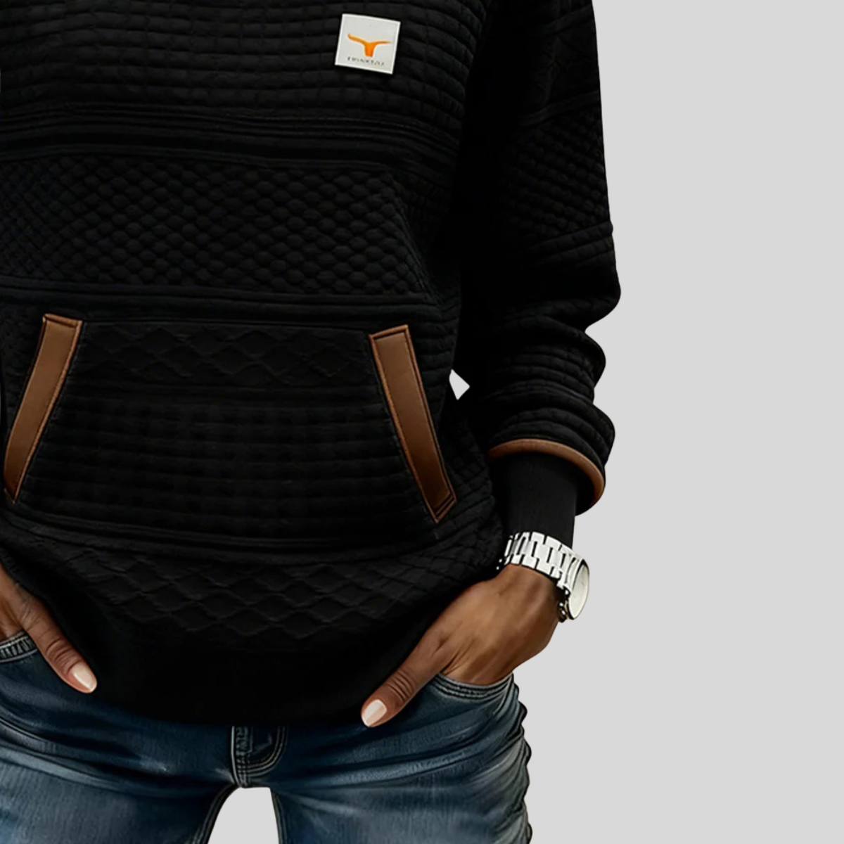 Noelle | Colorblock Rundhals-Sweatshirt