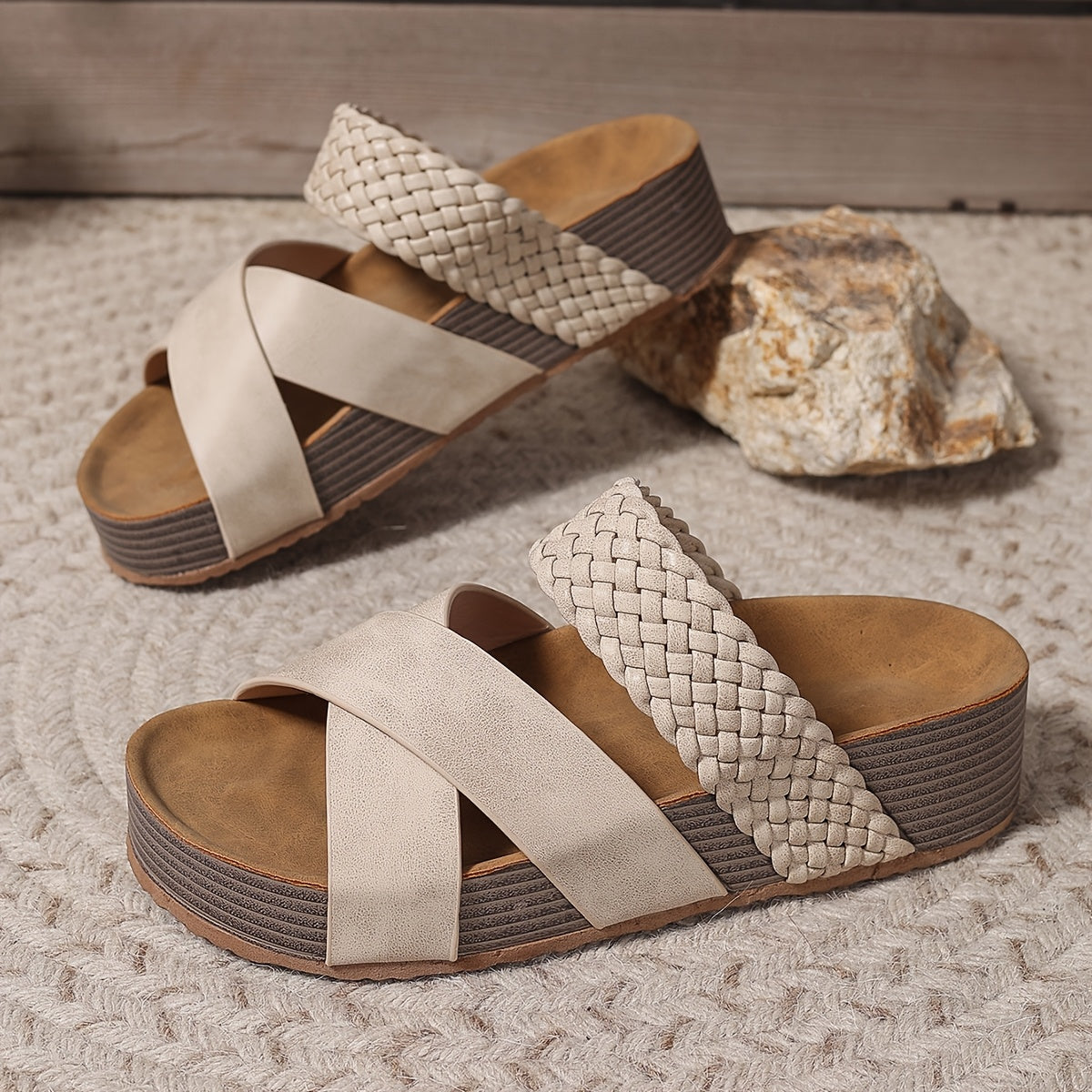 Elegante Geflochtene Sandalen von Valérie