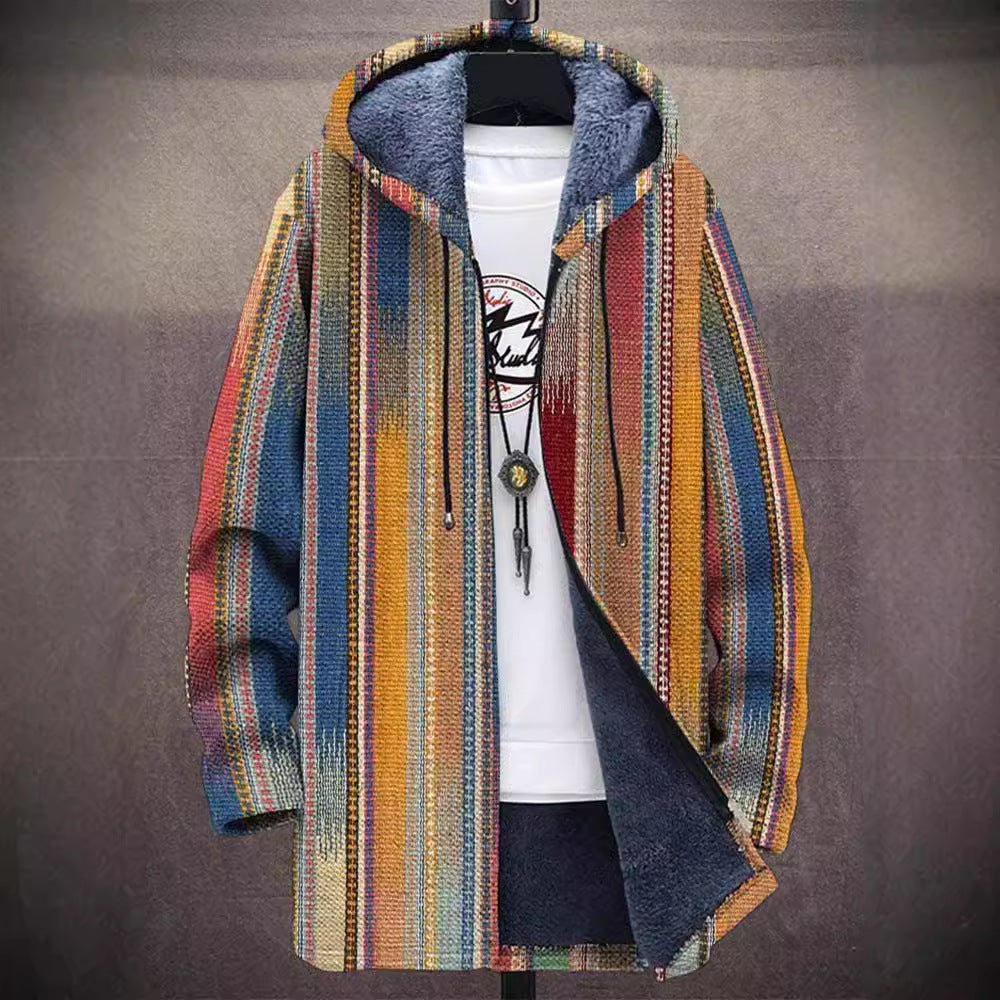 Annet™ - Luxuriöse Kunstinspirierte Kapuzenjacke mit Reißverschluss