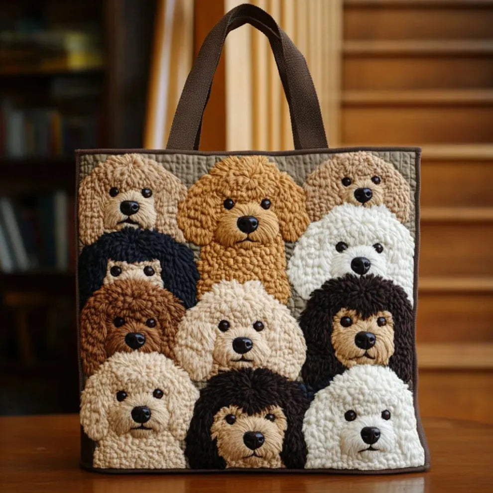 Puppy Love | Handmade quilted bag