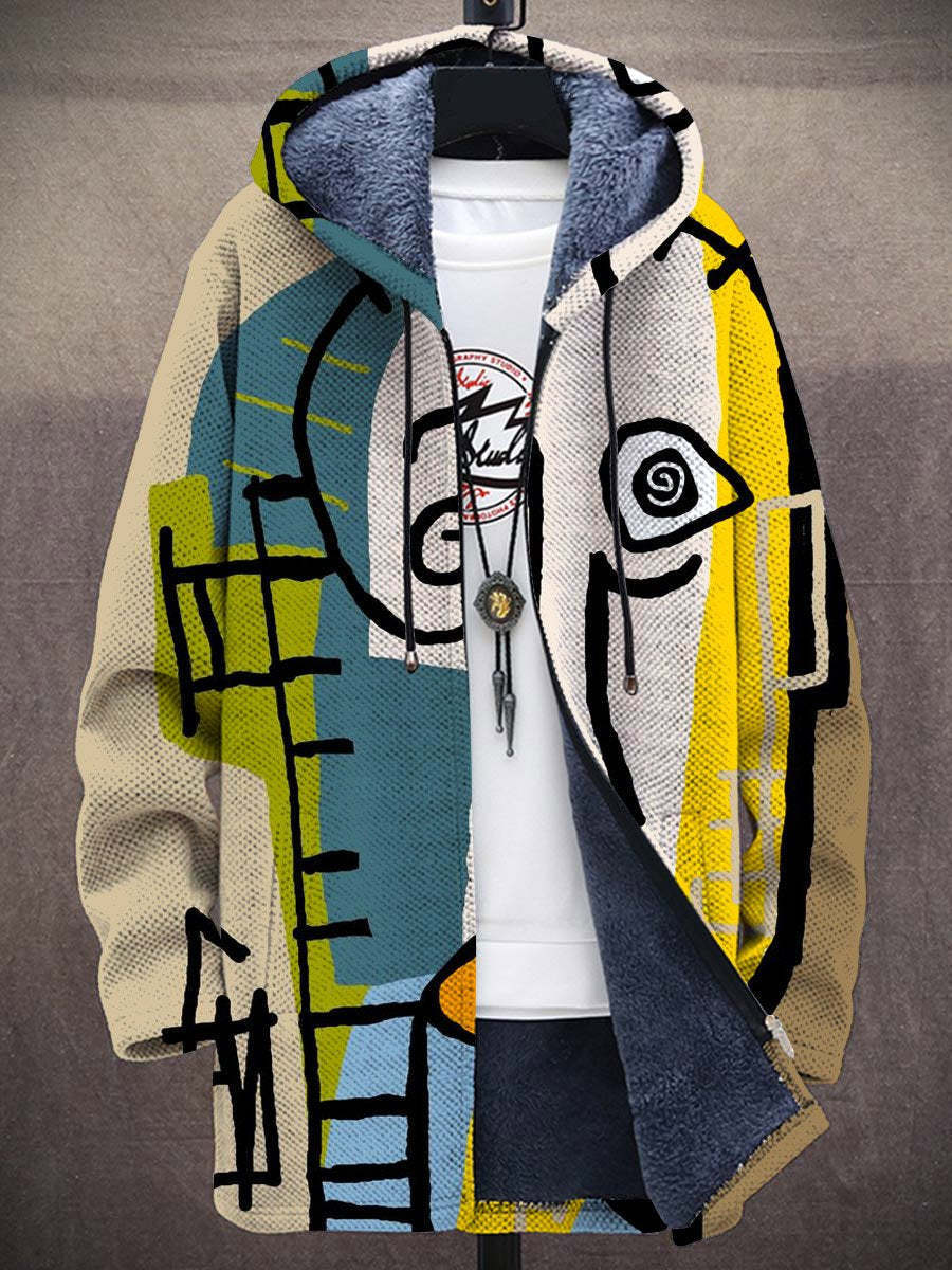 Bindi™ - Luxuriöse Kunstinspirierte Kapuzenjacke mit Reißverschluss