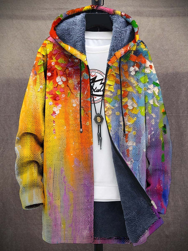 Bronte™ - Luxuriöse Kunstinspirierte Kapuzenjacke mit Reißverschluss
