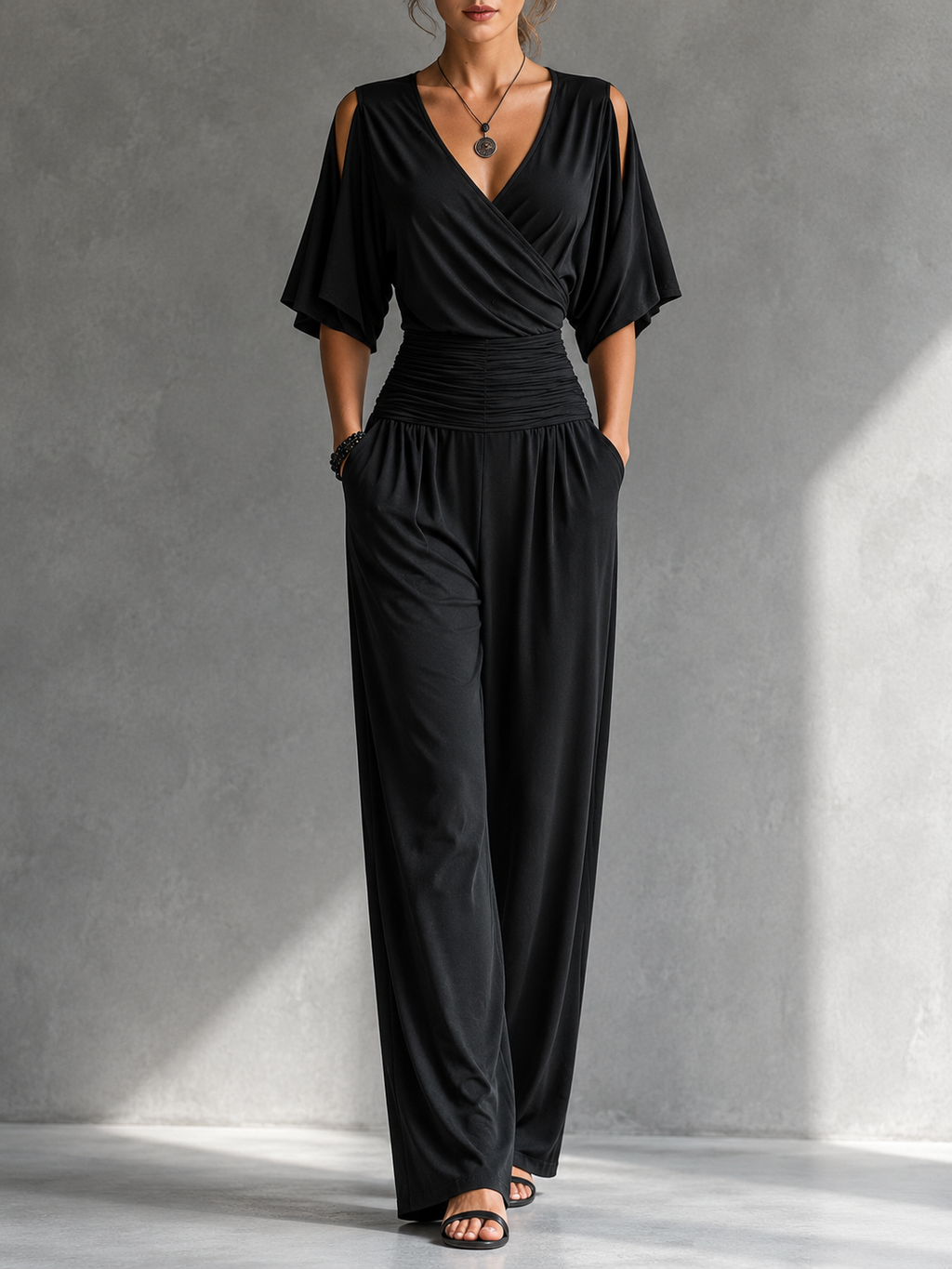 Alessia™ | Elegant jumpsuit with open shoulders