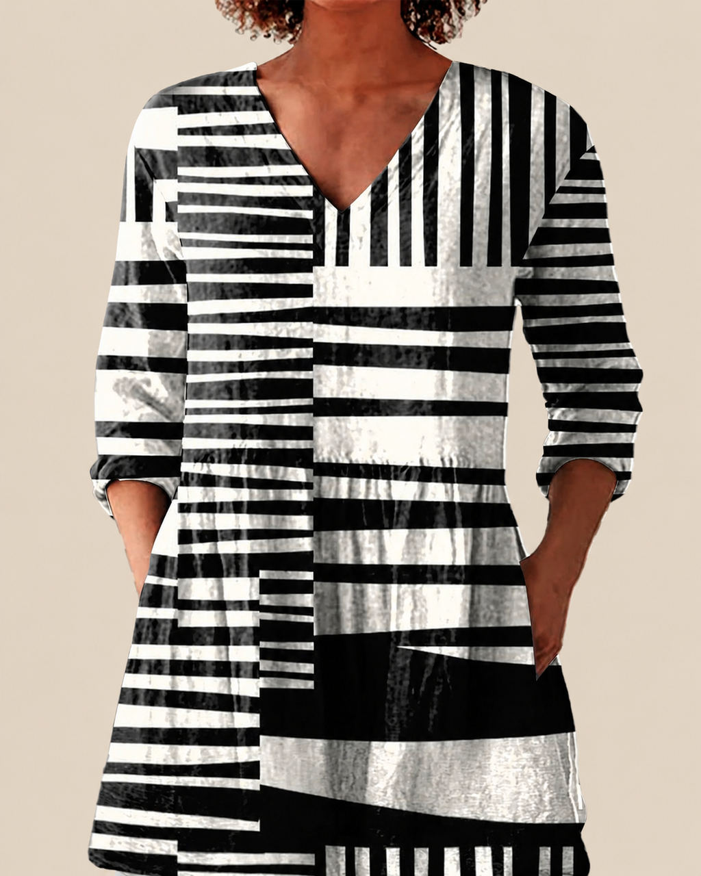 Quinn | Lange Bluse mit auffälligem Design