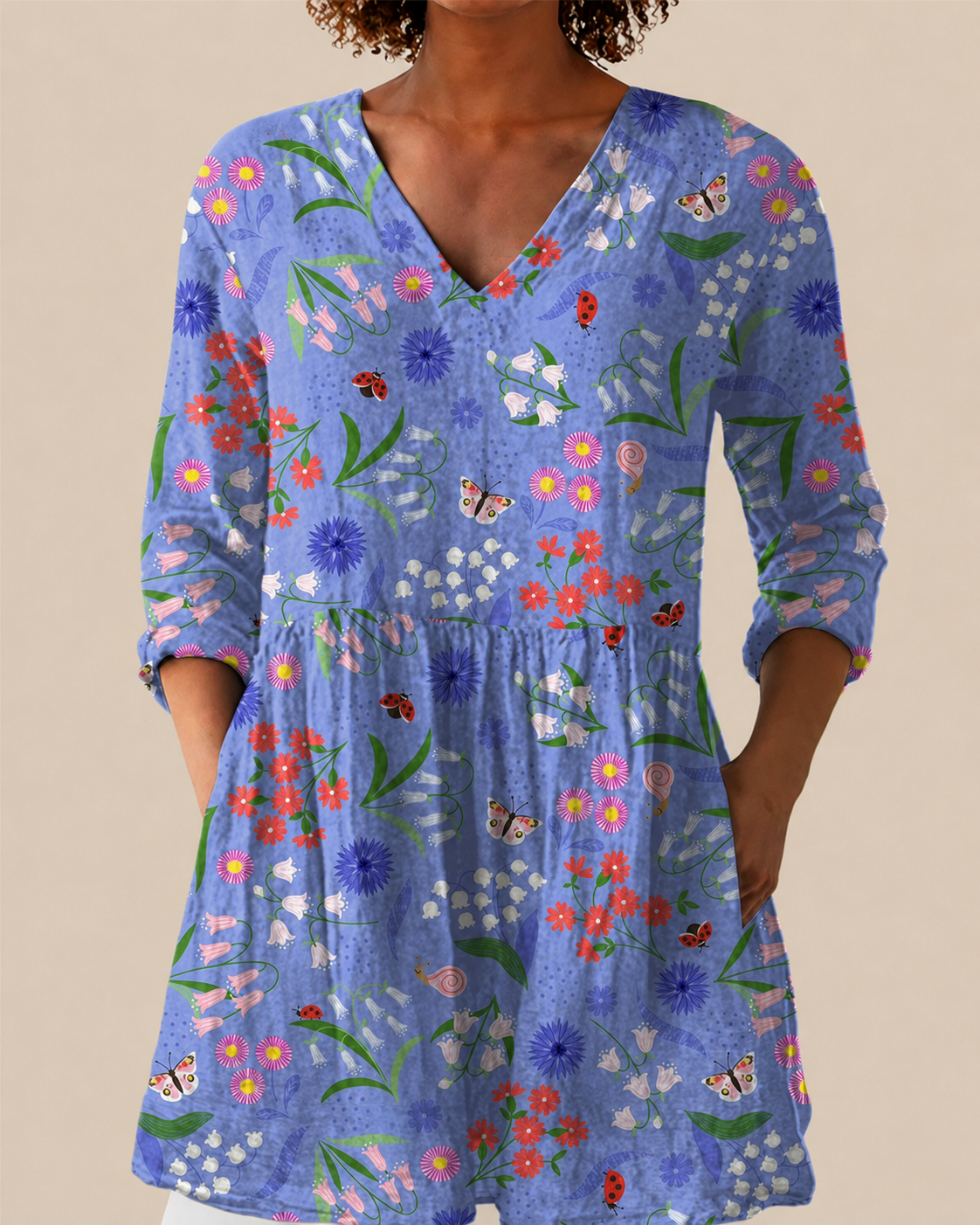 Amelie | Lange Bluse mit auffälligem Design