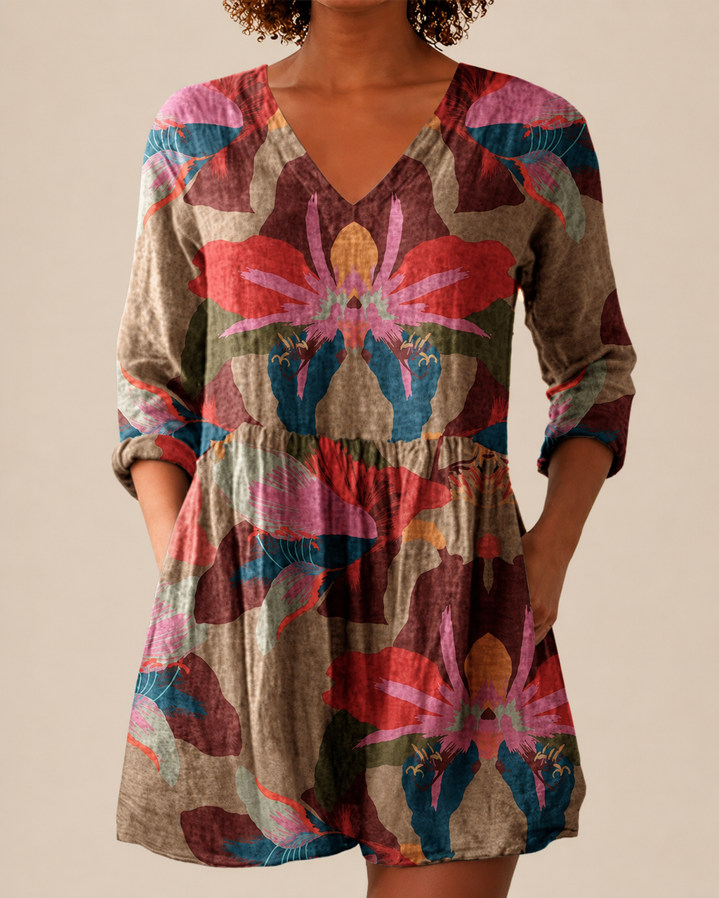 Alina | Lange Bluse mit auffälligem Design