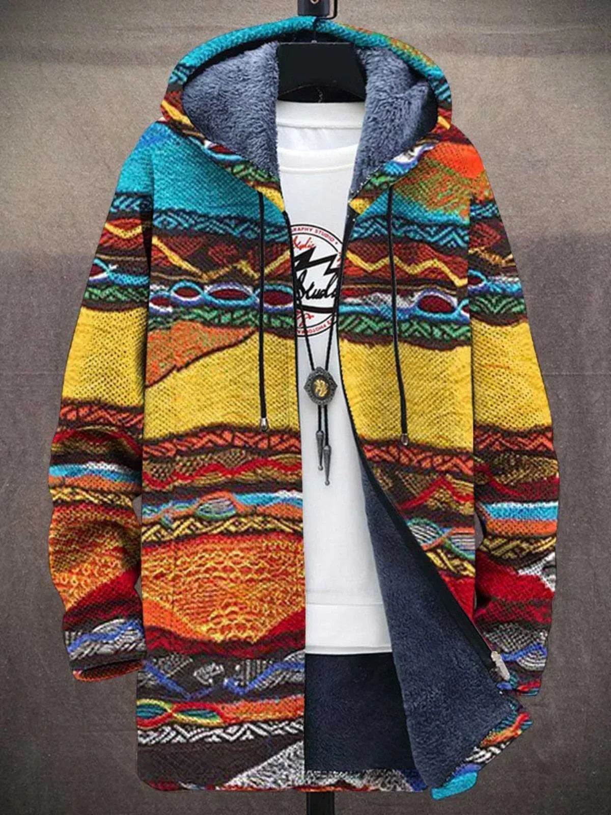 Delilah™ - Luxurious art-inspired zip-up hoodie