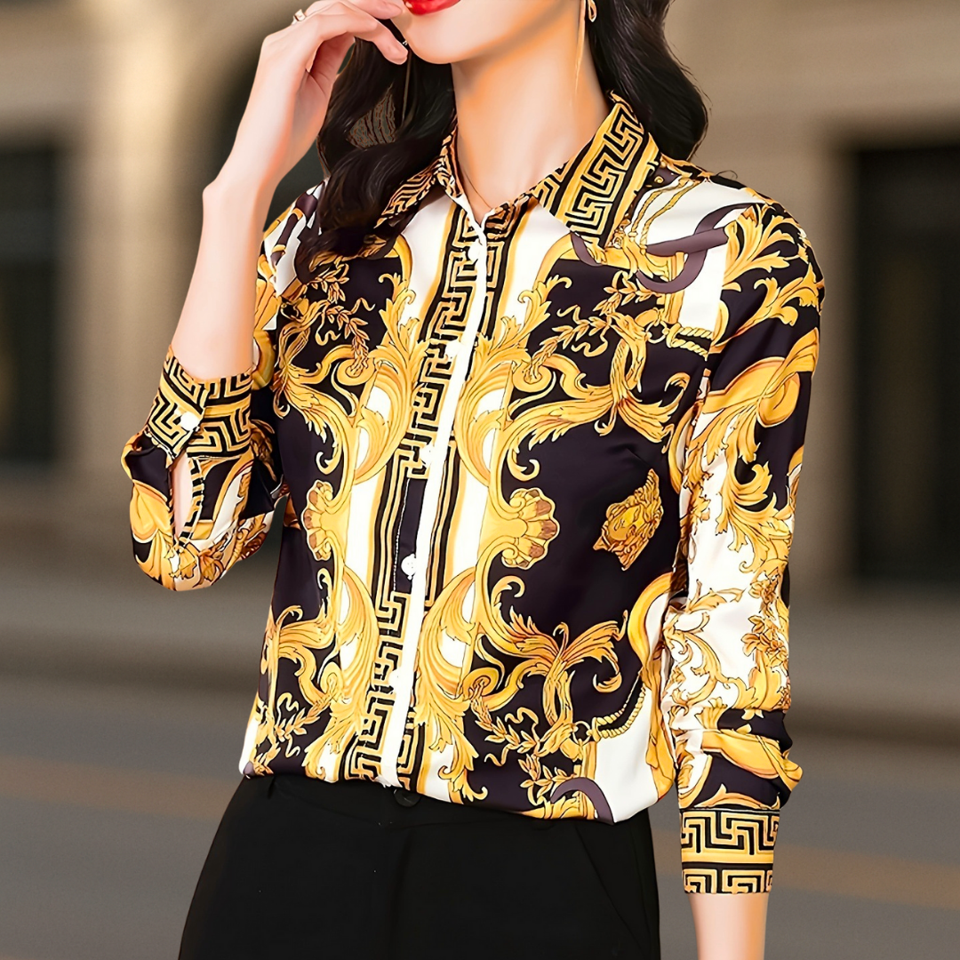 Donna Couture style women's button-down blouse