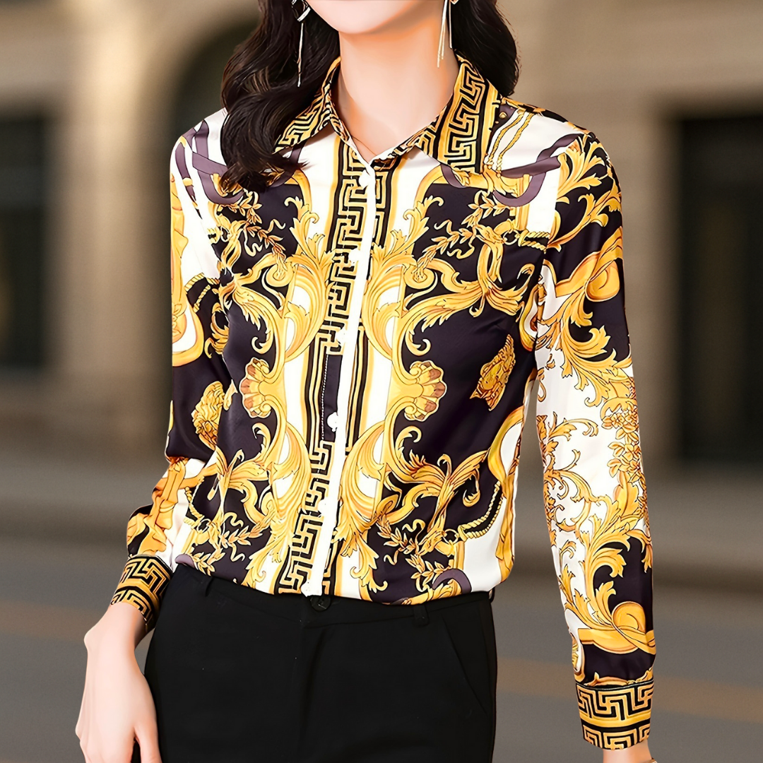 Donna Couture style women's button-down blouse