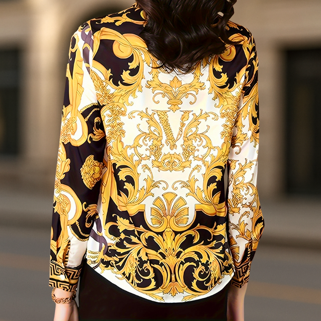 Donna Couture style women's button-down blouse