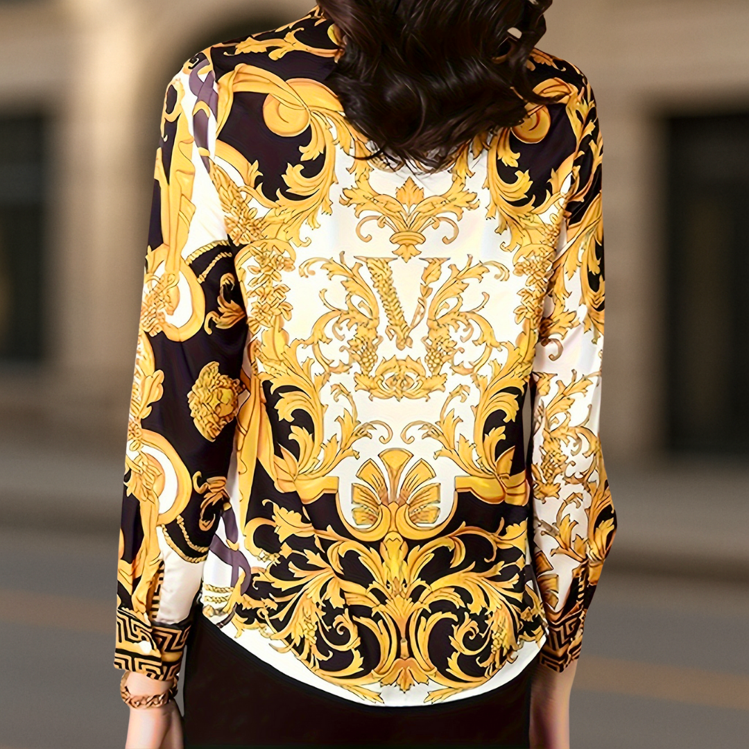 Donna Couture style women's button-down blouse