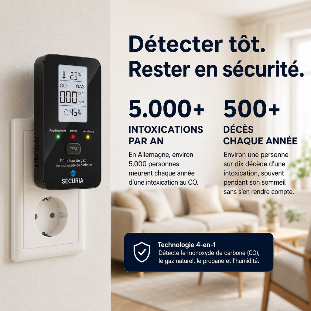SÉCURIA™ | 4-in-1-Sicherheitsmelder