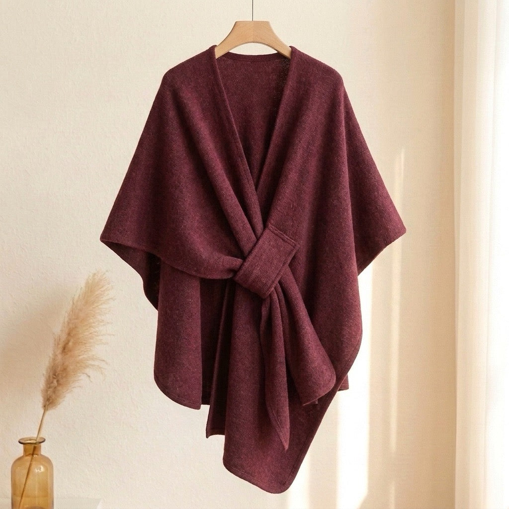 Eleganter Poncho-Schal