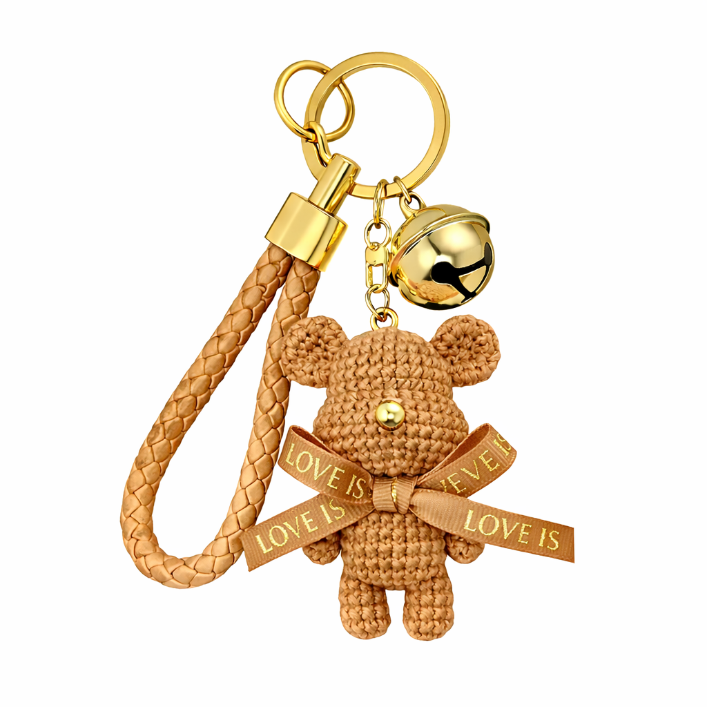 Ourson | Eleganter goldener Schlüsselanhänger