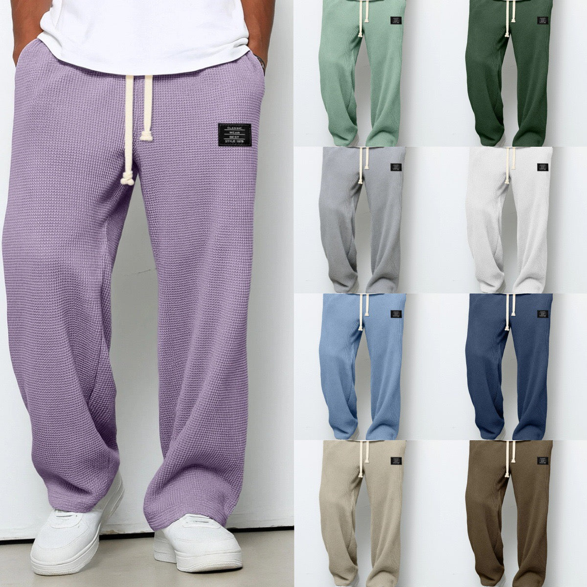 Alvaro™ | Elegant trousers with a structured pattern