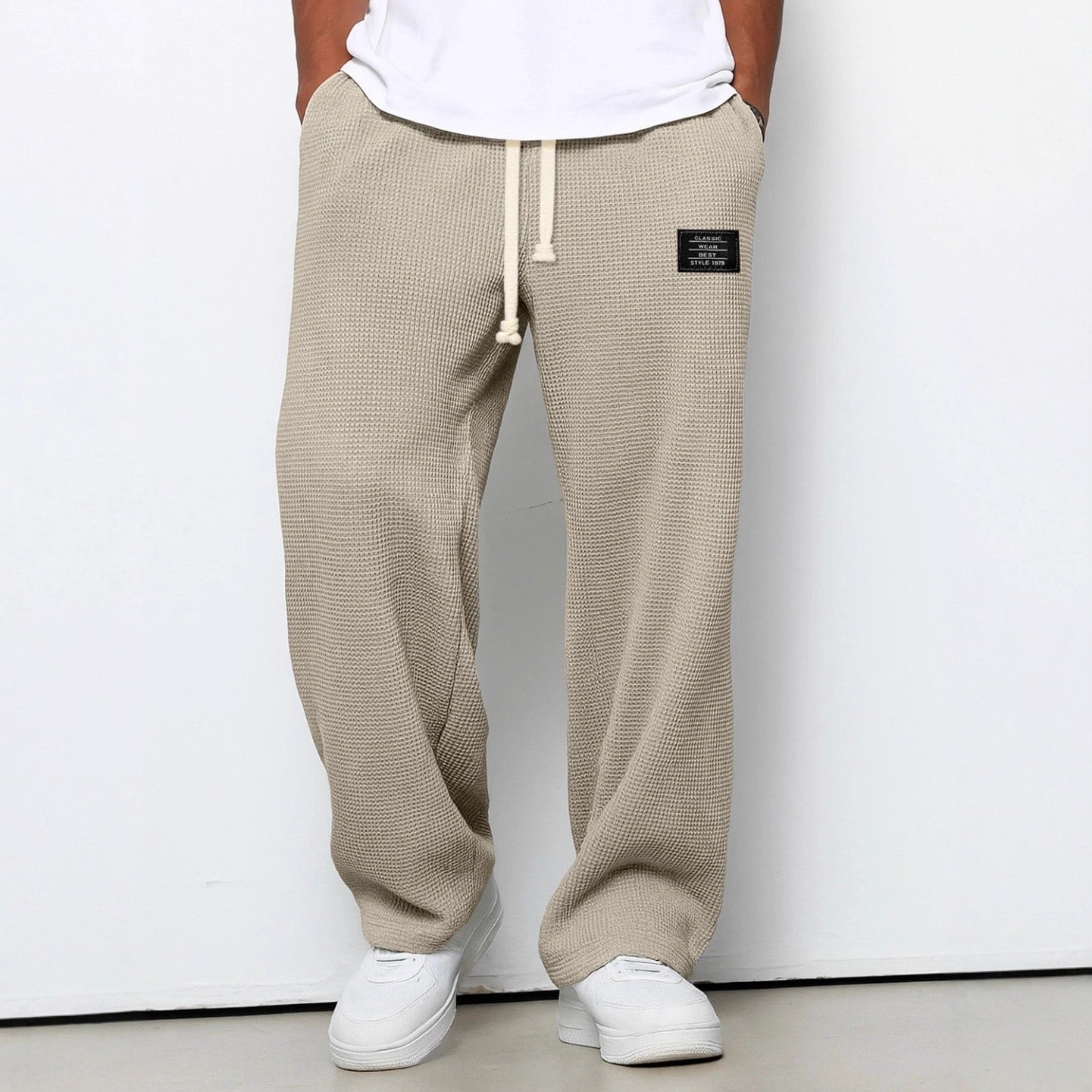 Alvaro™ | Elegant trousers with a structured pattern