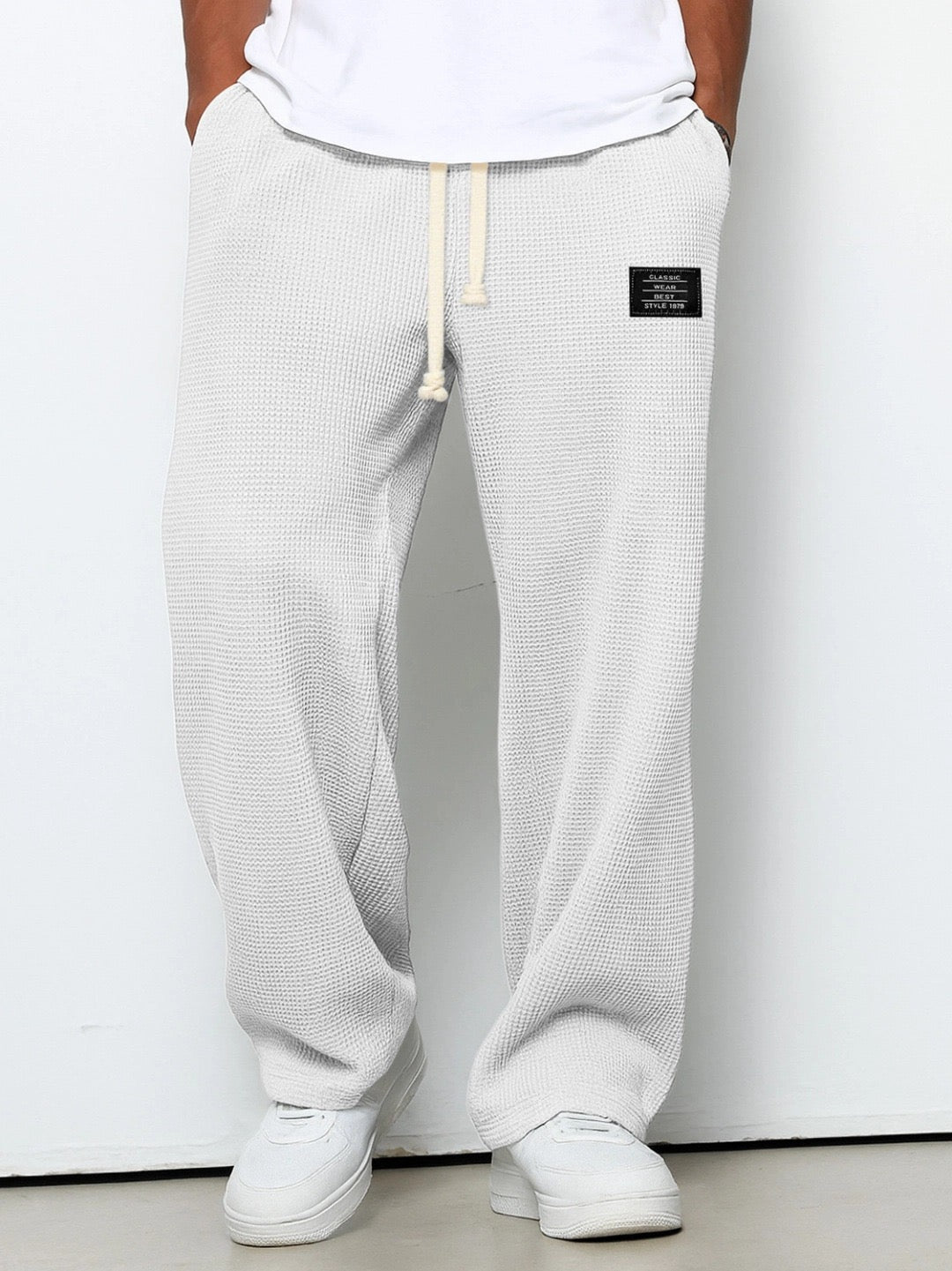 Alvaro™ | Elegant trousers with a structured pattern
