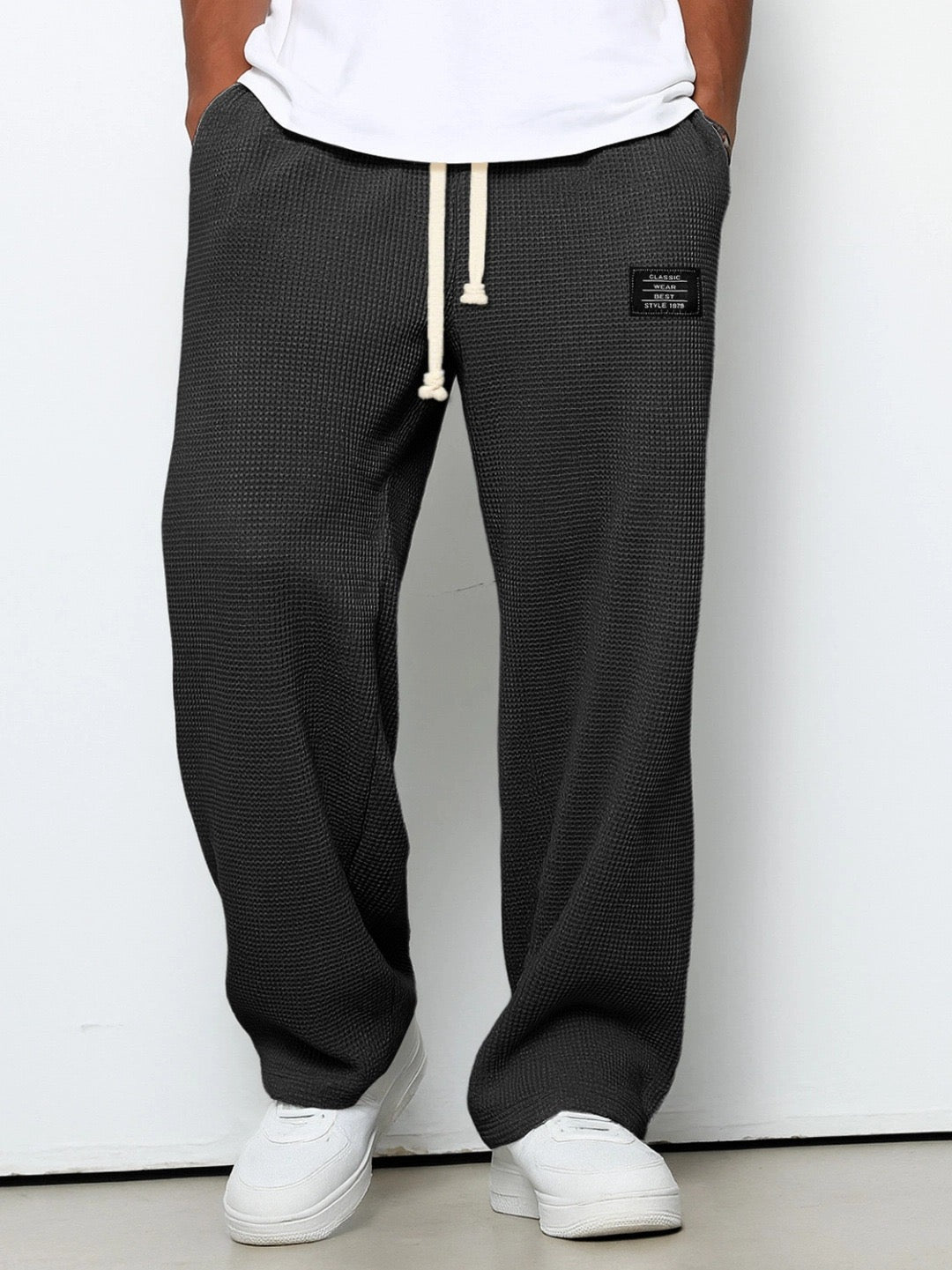 Alvaro™ | Elegant trousers with a structured pattern