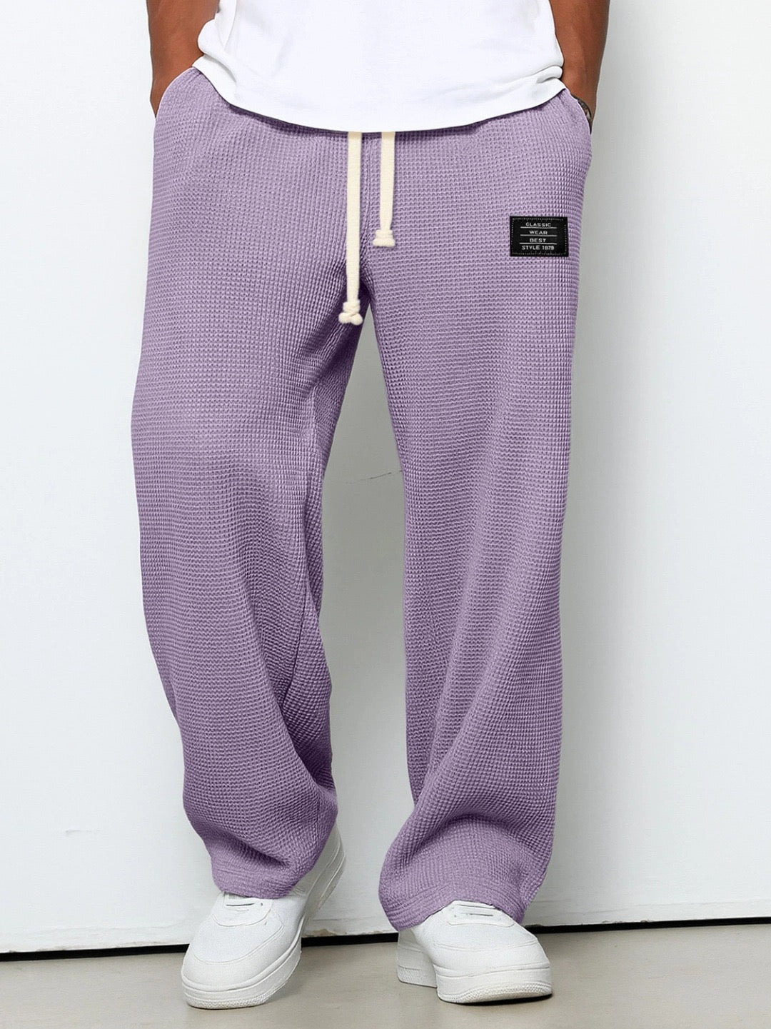 Alvaro™ | Elegant trousers with a structured pattern