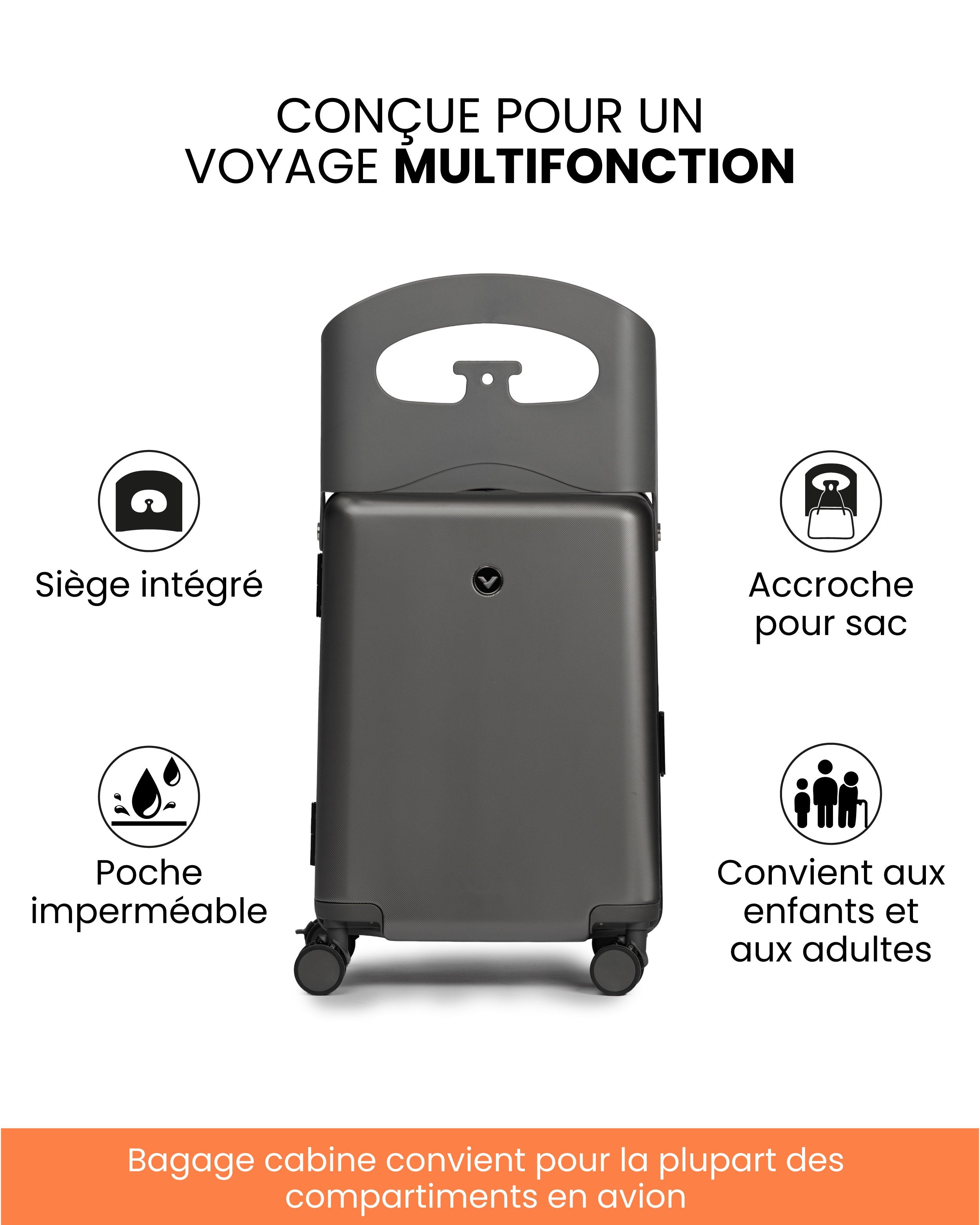 Valtaro™ | Valise-Siège de Voyage