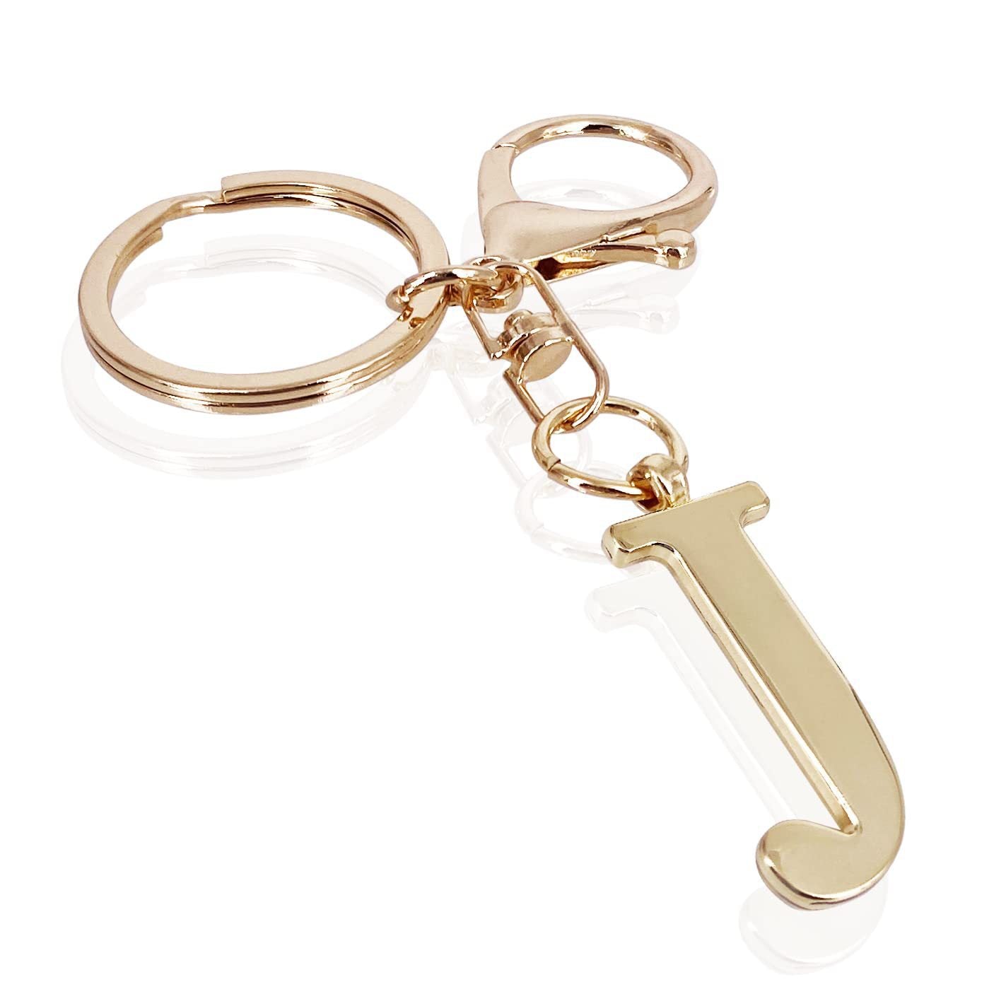 Initiale | Eleganter goldener Schlüsselanhänger