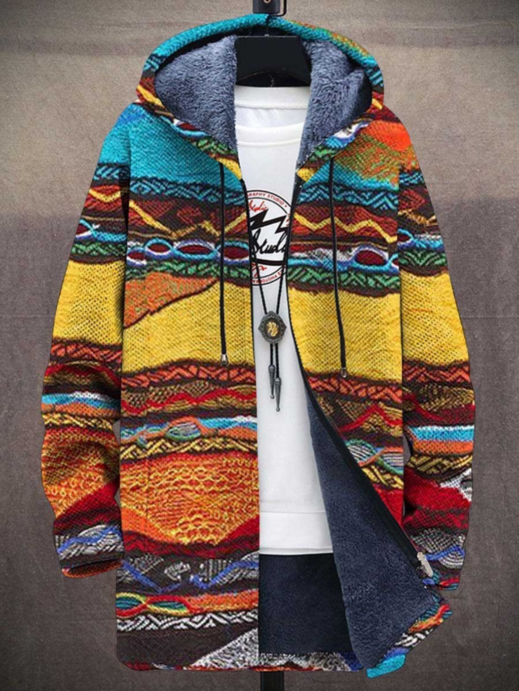 Jindalee™ - Luxurious art-inspired zip-up hoodie